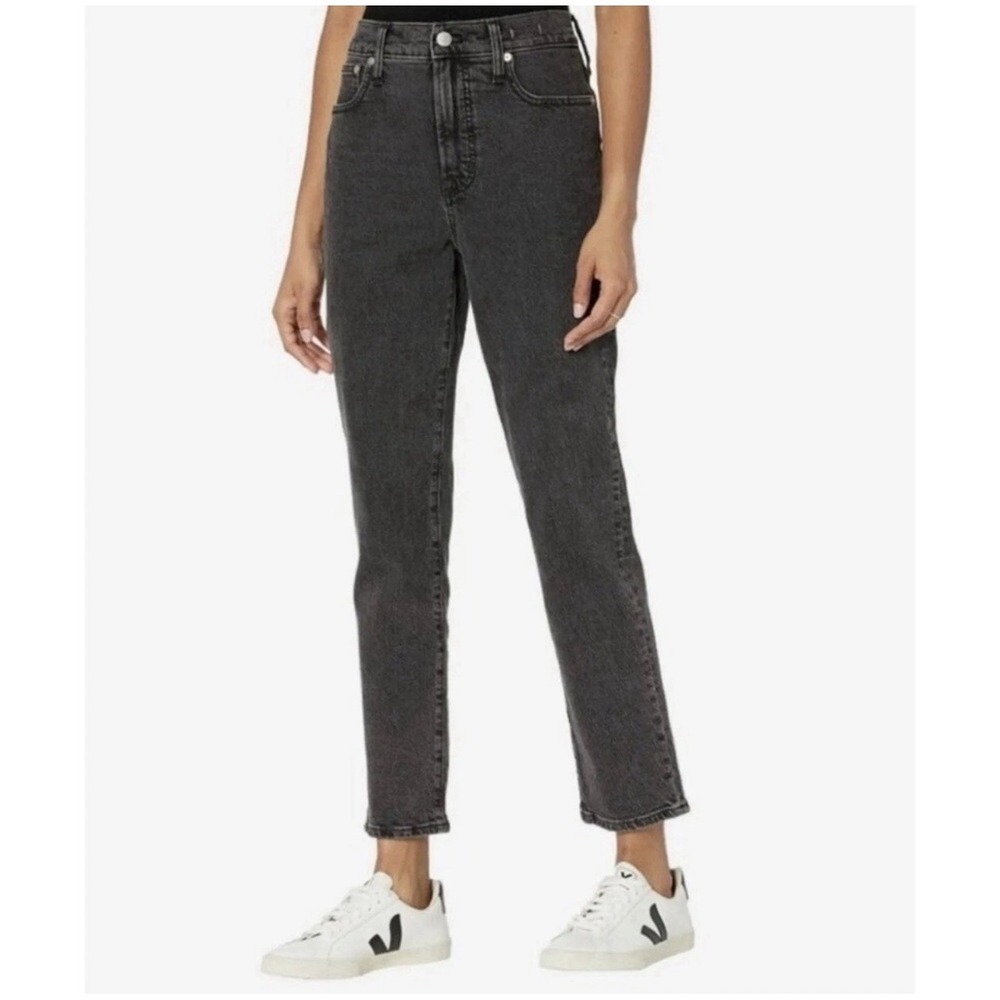 Madewell The Curvy Perfect Vintage Straight Jeans Size 25 Gray Lunar Wash